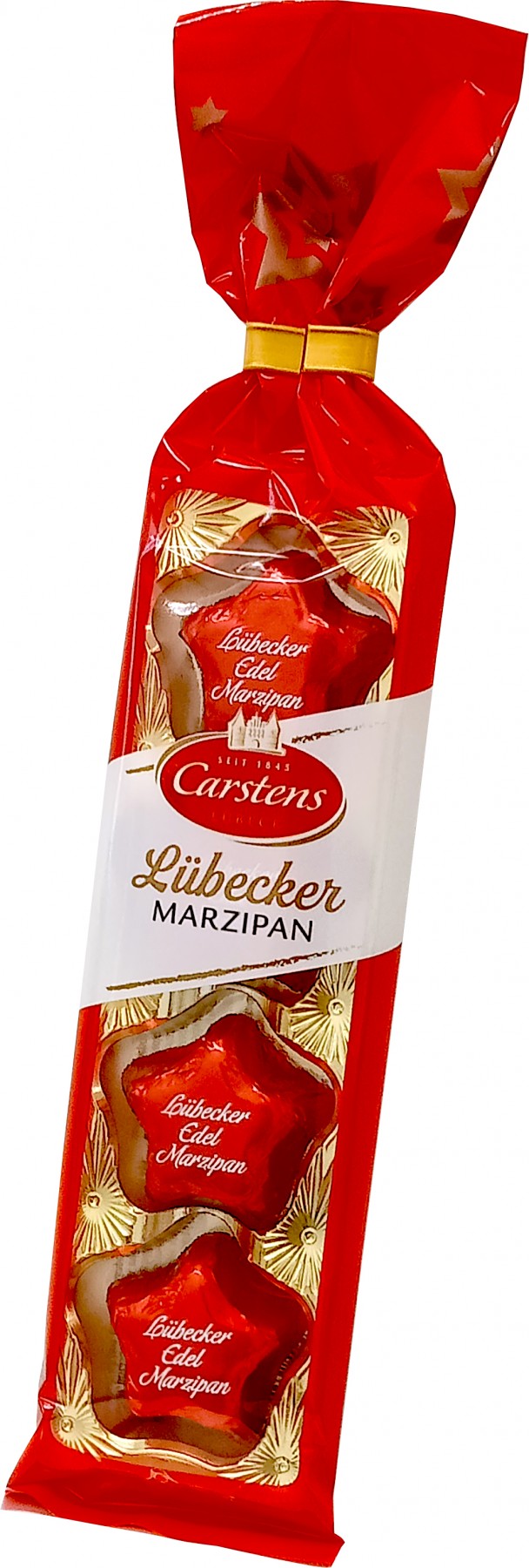 Lubeck Marzipan Hearts & Stars Clip Packs 50g