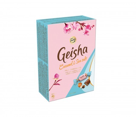 Geisha Chocolate Caramel and Sea Salt Box 150g